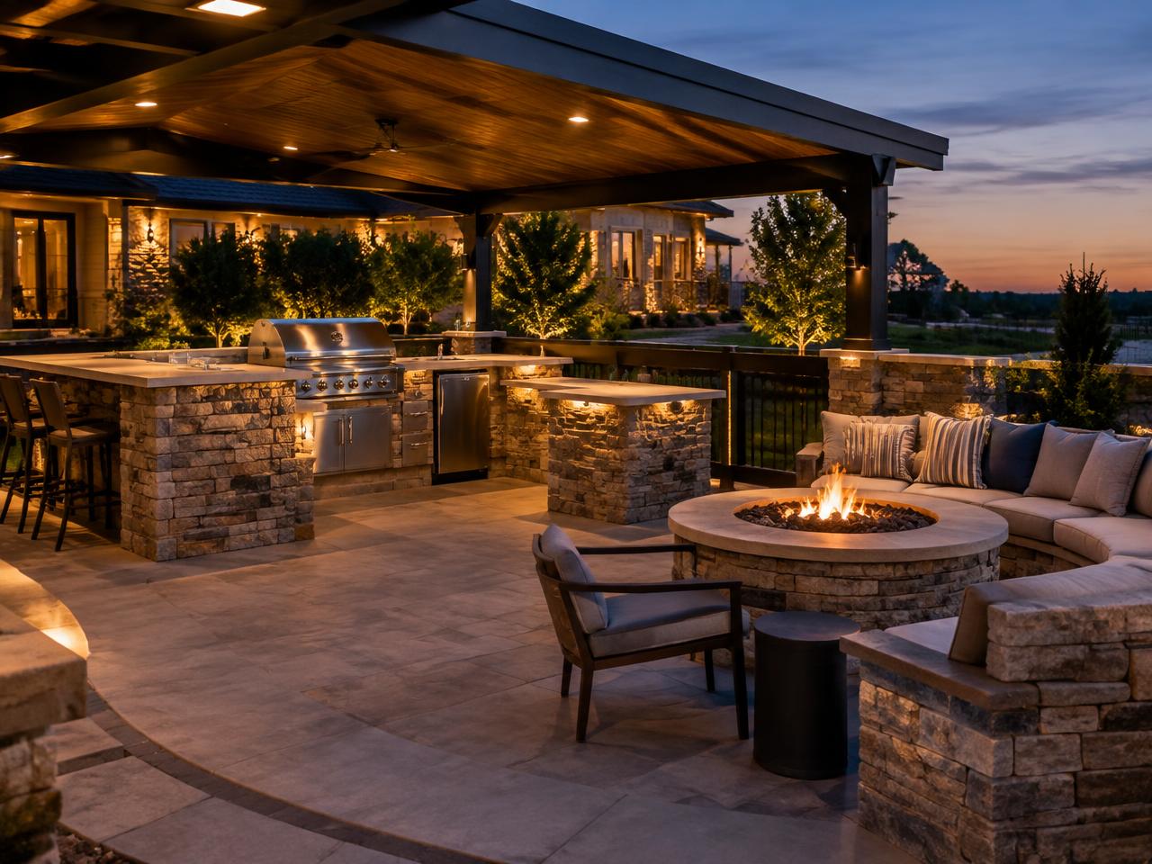 Outdoor Living in Atlanta by Heredity Masonry